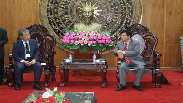 Phó Chủ tịch UBND tỉnh-Nguyễn Thanh Nguyên tiếp Đoàn công tác của Văn phòng xúc tiến công nghiệp Chính quyền thành phố Kobe – Nhật Bản